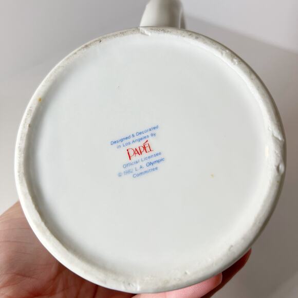 Vintage 1984 Los Angeles Olympics Sam the Eagle Souvenir Coffee Mug - Picture 6 of 6